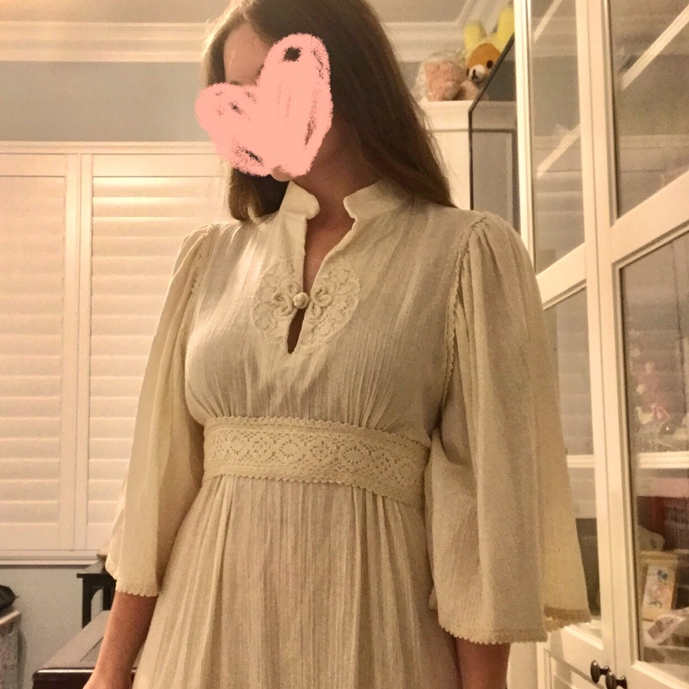 SOLD Vintage Empire Waist Prairie Dress